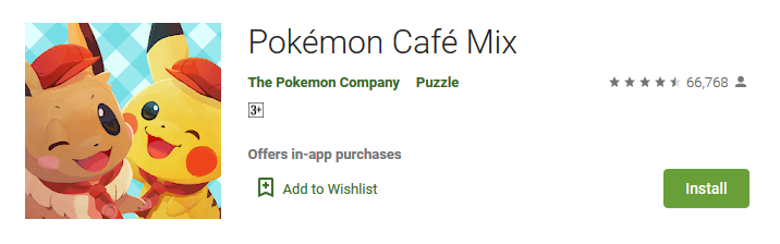 Pokémon Café Mix - Apps