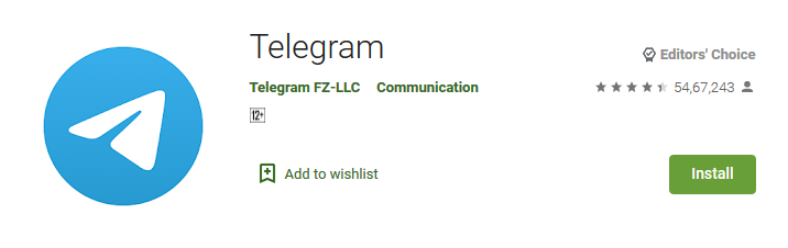 Telegram messaging apps