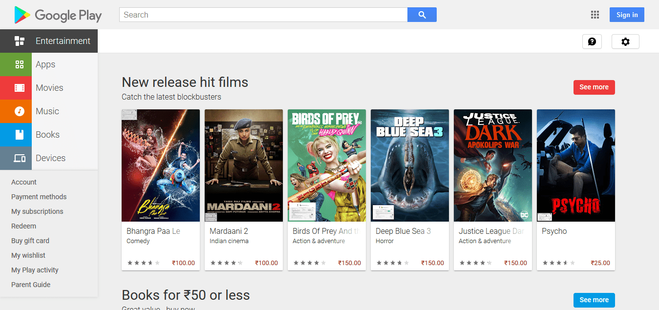 Google Play Movies - Online Streaming Services
