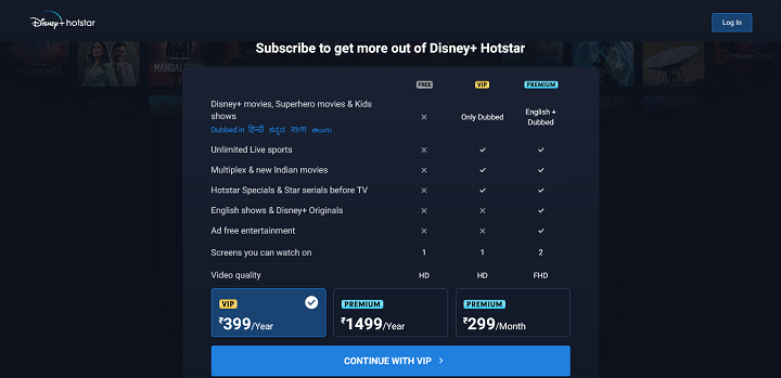 Subscribe to get more out of Disney+ Hotstar